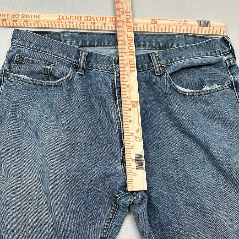 Levi’s 559 Relaxed Jeans Men Light 38x34 Blue Straight Distressed Denim Cotton
